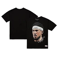 Unisex Mitchell & Ness Devin Booker Black NBA Real Big Face Player T-Shirt