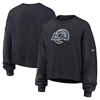 Women's Nike Midnight Blue Los Angeles Rams 2025 Rivalries Collection Oversized Phoenix Fleece Sweatshirt