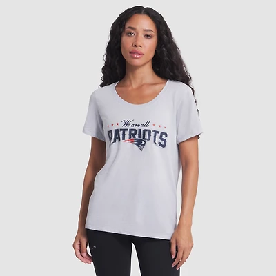 Women's Nike Silver New England Patriots 2025 Rivalries Collection Slub Dri-FIT T-Shirt