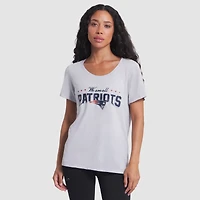 Women's Nike Silver New England Patriots 2025 Rivalries Collection Slub Dri-FIT T-Shirt