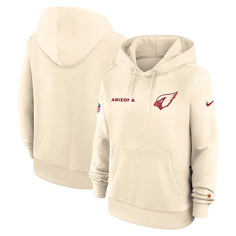 Women's Nike Natural Arizona Cardinals 2025 Rivalries Collection Standard Issue Sideline Dri-FIT Hoodie