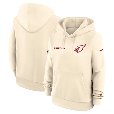 Women's Nike Natural Arizona Cardinals 2025 Rivalries Collection Standard Issue Sideline Dri-FIT Hoodie
