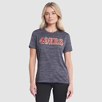 Women's Nike Heather Charcoal San Francisco 49ers 2025 Rivalries Collection Sideline Velocity Dri-FIT T-Shirt