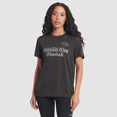 Women's Nike Black New York Jets 2025 Rivalries Collection Sideline Velocity Dri-FIT T-Shirt