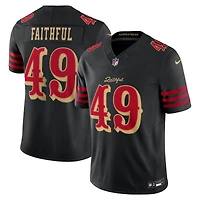 Men's Nike The Faithful Black San Francisco 49ers 2025 Rivalries Collection Stitched Limited Jersey
