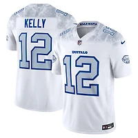 Men's Nike Jim Kelly White Buffalo Bills 2025 Rivalries Collection Retired Player Limited Jersey