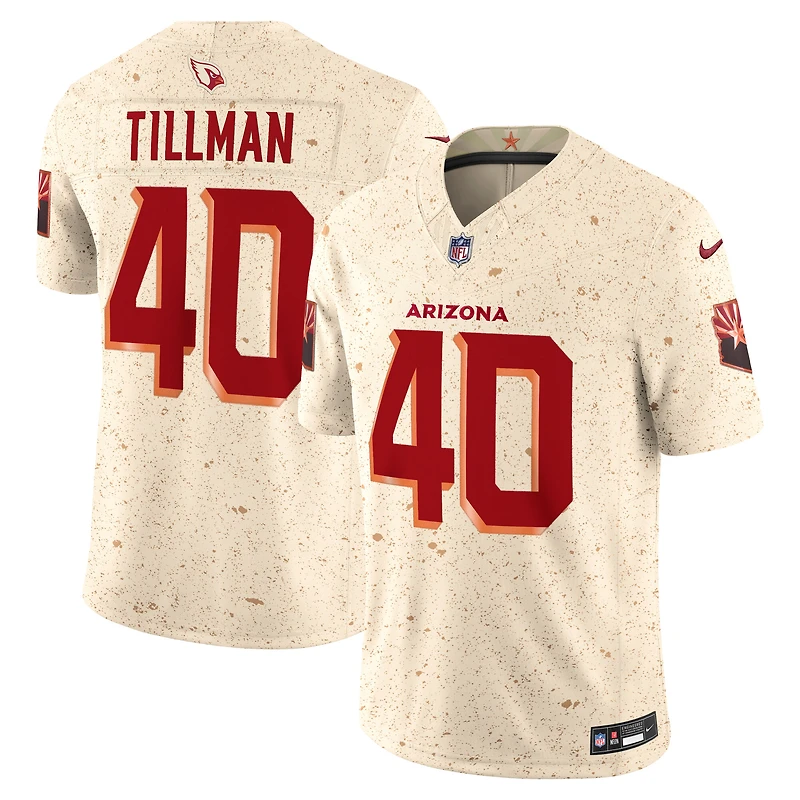 Men's Nike Pat Tillman Natural Arizona Cardinals 2025 Rivalries Collection Retired Player Limited Jersey