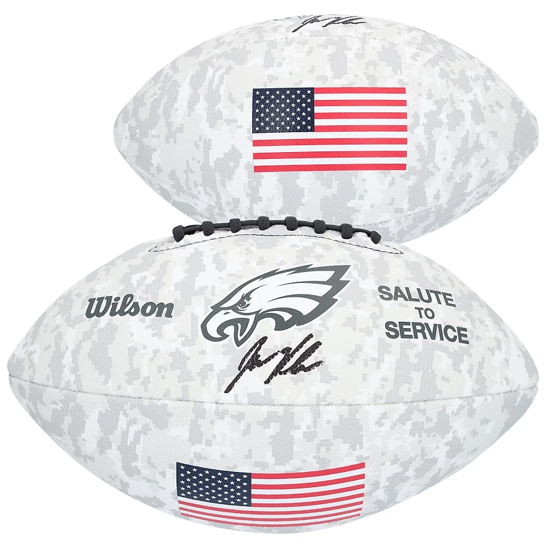 Jason Kelce Philadelphia Eagles Autographed Wilson 2024 Salute To Service Football