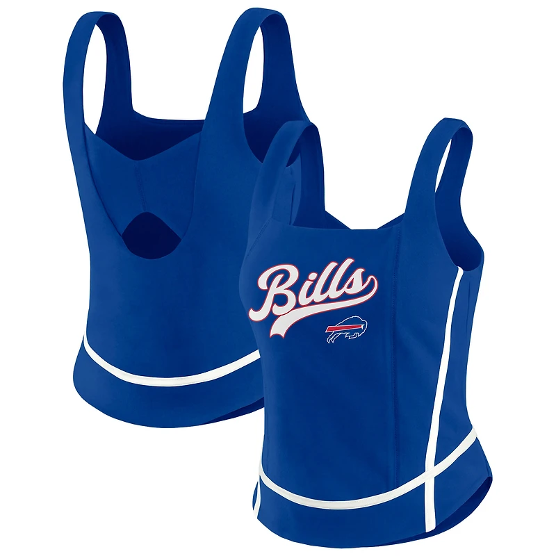 Women's WEAR by Erin Andrews Royal Buffalo Bills Square Neck Tank Top