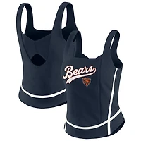 Women's WEAR by Erin Andrews Navy Chicago Bears Square Neck Tank Top