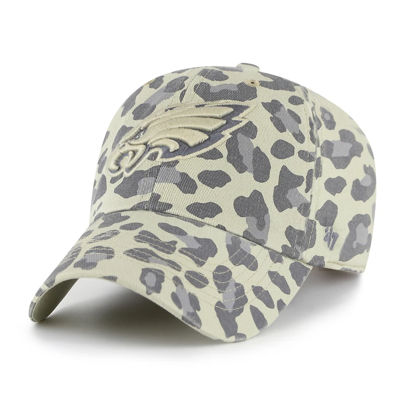Women's '47  Gray Philadelphia Eagles Bagheera Clean Up Adjustable Hat