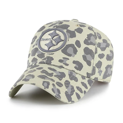 Women's '47  Gray Pittsburgh Steelers Bagheera Clean Up Adjustable Hat