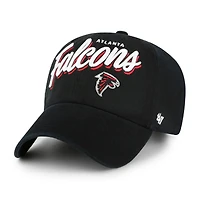 Women's '47  Black Atlanta Falcons Ariana Clean Up Adjustable Hat