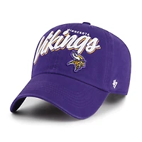 Women's '47  Purple Minnesota Vikings Ariana Clean Up Adjustable Hat