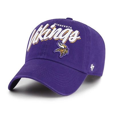 Women's '47  Purple Minnesota Vikings Ariana Clean Up Adjustable Hat