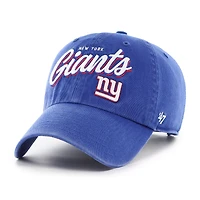 Women's '47  Royal New York Giants Ariana Clean Up Adjustable Hat