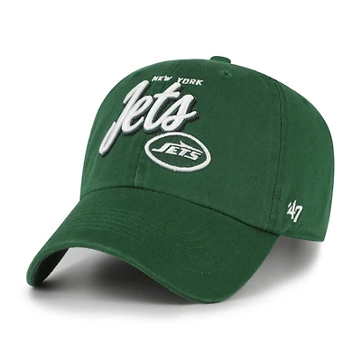 Women's '47  Green New York Jets Ariana Clean Up Adjustable Hat