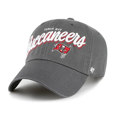 Women's '47  Graphite Tampa Bay Buccaneers Ariana Clean Up Adjustable Hat