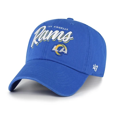 Women's '47  Royal Los Angeles Rams Ariana Clean Up Adjustable Hat