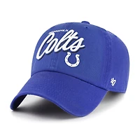 Women's '47  Royal Indianapolis Colts Ariana Clean Up Adjustable Hat