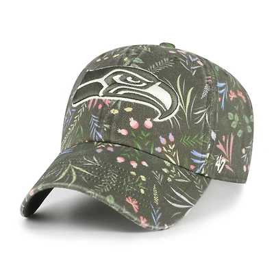 Women's '47  Green Seattle Seahawks Verbena Clean Up Adjustable Hat