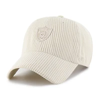 Women's '47 Natural Las Vegas Raiders Mellow Corduroy Clean Up Adjustable Hat