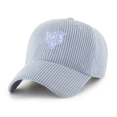 Women's '47 Light Blue Chicago Bears Mellow Corduroy Clean Up Adjustable Hat