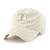 Women's '47 Natural Cincinnati Bengals Mellow Corduroy Clean Up Adjustable Hat