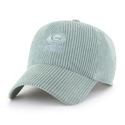 Women's '47 Green Green Bay Packers Mellow Corduroy Clean Up Adjustable Hat