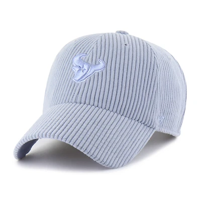 Women's '47 Light Blue Houston Texans Mellow Corduroy Clean Up Adjustable Hat