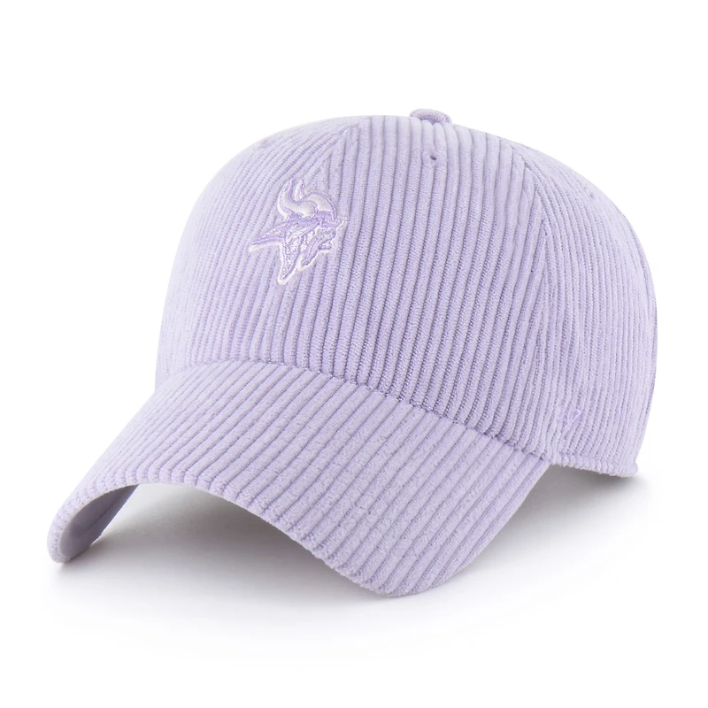 Women's '47 Purple Minnesota Vikings Mellow Corduroy Clean Up Adjustable Hat