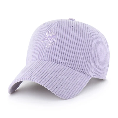 Women's '47 Purple Minnesota Vikings Mellow Corduroy Clean Up Adjustable Hat