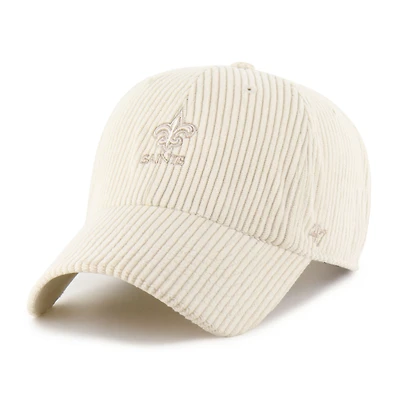 Women's '47 Natural New Orleans Saints Mellow Corduroy Clean Up Adjustable Hat