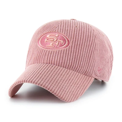 Women's '47 Pink San Francisco 49ers Mellow Corduroy Clean Up Adjustable Hat