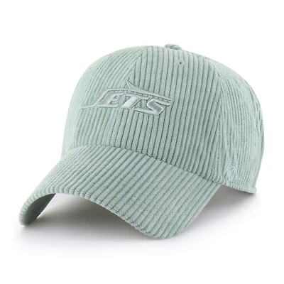 Women's '47 Green New York Jets Mellow Corduroy Clean Up Adjustable Hat