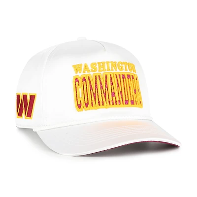 Women's '47  White Washington Commanders Outspoken Hitch Adjustable Hat