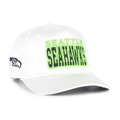 Women's '47  White Seattle Seahawks Outspoken Hitch Adjustable Hat