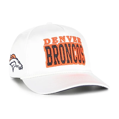 Women's '47  White Denver Broncos Outspoken Hitch Adjustable Hat