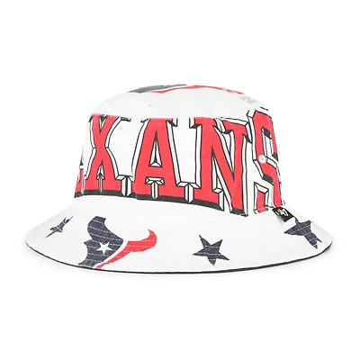 Women's '47  White Houston Texans Energize Bucket Hat
