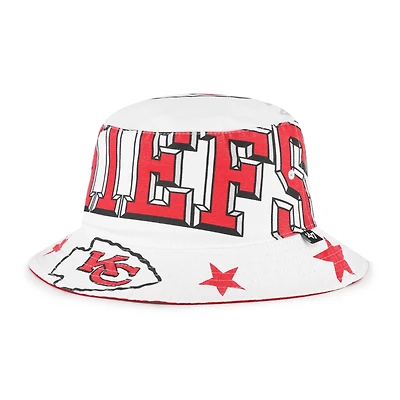 Women's '47  White Kansas City Chiefs Energize Bucket Hat