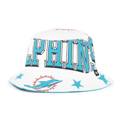 Women's '47  White Miami Dolphins Energize Bucket Hat