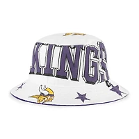 Women's '47  White Minnesota Vikings Energize Bucket Hat