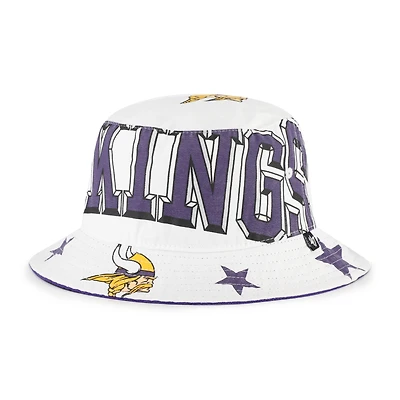 Women's '47  White Minnesota Vikings Energize Bucket Hat