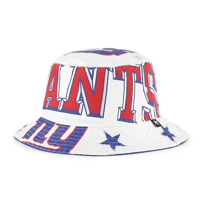 Women's '47  White New York Giants Energize Bucket Hat