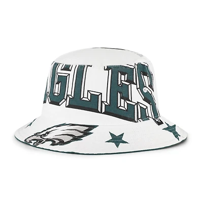 Women's '47  White Philadelphia Eagles Energize Bucket Hat