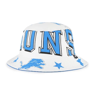 Women's '47  White Detroit Lions Energize Bucket Hat