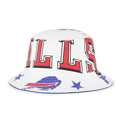 Women's '47  White Buffalo Bills Energize Bucket Hat