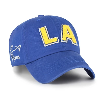 Women's '47  Royal Los Angeles Rams Zoey Clean Up Adjustable Hat
