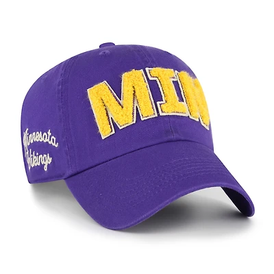 Women's '47  Purple Minnesota Vikings Zoey Clean Up Adjustable Hat