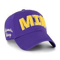 Women's '47  Purple Minnesota Vikings Zoey Clean Up Adjustable Hat